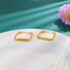 【限时克减150元】足金999 #超轻 （足金999字印）5G黄金极简几何极简系列方环耳饰卡扣耳圈(AV5GES00006)（预售产品下单后不退款不退货不换货不补差价） 商品缩略图0