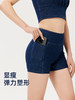 iyoga 运动女孩必备！立体提臀 透气不闷汗 高腰收腹牛仔三分裤k3-010 商品缩略图3