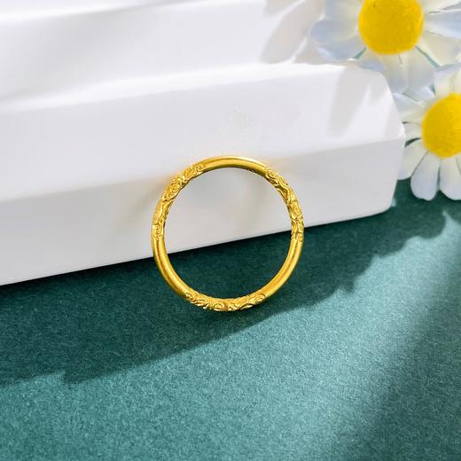 【限时克减150元】足金999.9 古法实心固口倒模工艺祥云戒指女戒(AIGFJZ00283)（预售产品下单后不退款不退货不换货不补差价（预售产品下单后不退款不退货不换货不补差价 商品图3