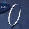 【限时8.8折】【线上铂金馆】PT950 【国际铂金协会】铂金空心(面宽约3.6-4mm)光面米字车花螺丝纹固口手镯(BSZ00089)（预售4-7天发货，一经下单不支持退款） 商品缩略图0