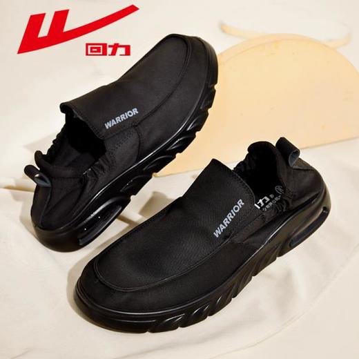 回力男士早春季老北京布鞋一脚蹬懒人鞋帆布休闲鞋舒适男鞋软底鞋 商品图0