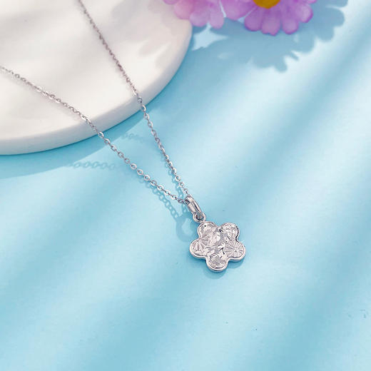 【限时8.8折】【线上铂金馆】PT950 #碎碎冰 【国际铂金协会】铂金实心小雏菊碎碎冰花形吊坠（不含链）(BDZ00205)(预售4-7天发货，一经下单不支持退款) 商品图2