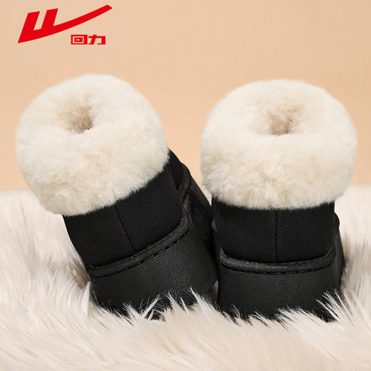 回力雪地靴女款爆款2024新款冬季加绒面包鞋大棉鞋保暖女款棉鞋 商品图3