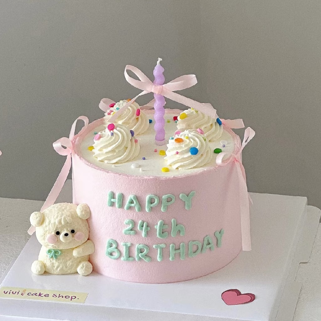 ［小红书同款趴趴熊创意装饰蛋糕］