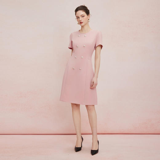 QF850斯尔丽2025新款宴会小礼服直身款显瘦显高小香风优雅气质连衣裙 商品图3