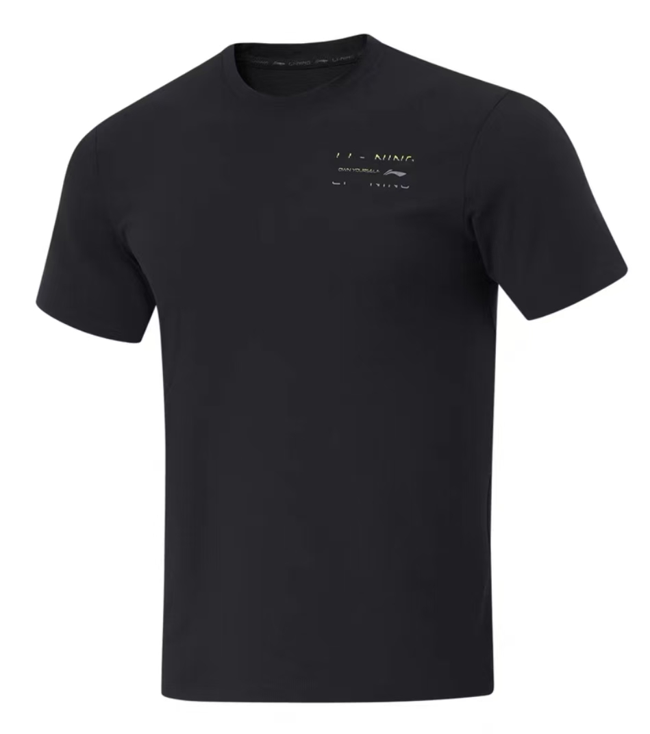 李宁健身系列男子排湿速干短袖T恤ATSU473-1