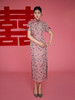 荷言HEYEN 听岚 非遗并蒂喜字纹双面异色罗真丝新娘旗袍喜服婚婚庆系列高级定制 商品缩略图3