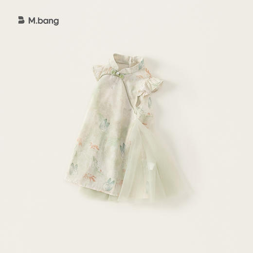 【新中式旗袍裙】宥宝品牌女童旗袍裙 夏季洋气无袖汉服连衣裙 商品图5