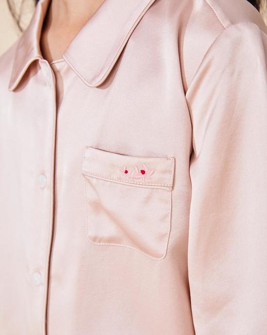 19姆米重磅桑蚕丝儿童家居服 | SOUTHSILK 南方丝巢 女童四季款儿童丝绸长袖长裤睡衣套装（2334） 商品图3