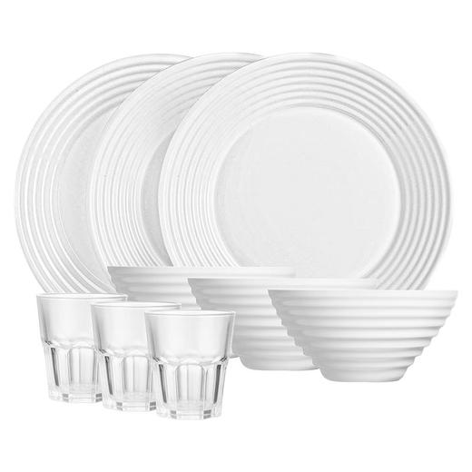 LC-CJJ1106 华瑞娜白玉餐具9件套 商品图0