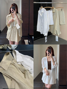 品质超赞！凉爽垂坠！松弛感穿搭⚠【M*ax同款呼吸感轻氧亚麻套装】经典时髦，永不过时‼成套/单穿都行！性价比之选！⚠ 外贸大厂出❗⚠亚麻+人丝混纺！柔软亲肤透气