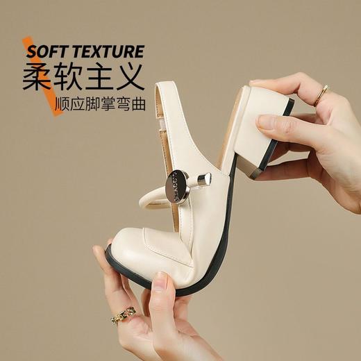 ZHR则则单鞋韩系不规则拼接方头淑女百搭时尚凉鞋气质通勤ins女鞋 商品图6