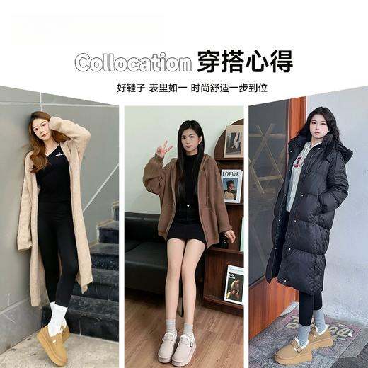 回力雪地靴女款2024新款冬季勃肯鞋女加绒保暖毛毛棉鞋秋冬短靴女 商品图4