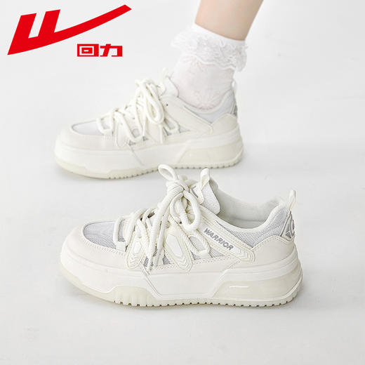回力女鞋2025春季新板鞋款多巴胺女款潮鞋厚底低帮百搭休闲运动鞋 商品图2