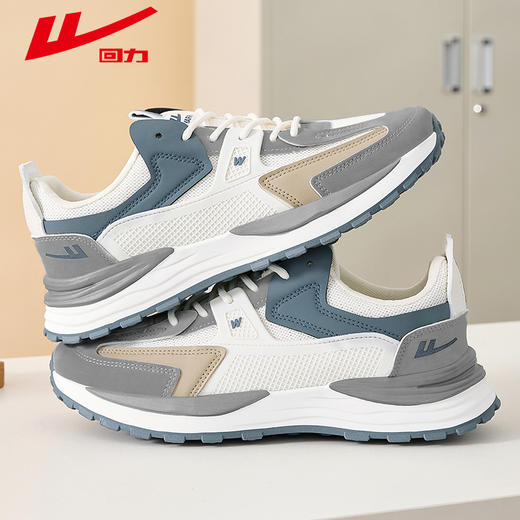 回力男鞋2025早春新款运动鞋跑步鞋网面休闲鞋增高鞋青少年学生鞋 商品图0