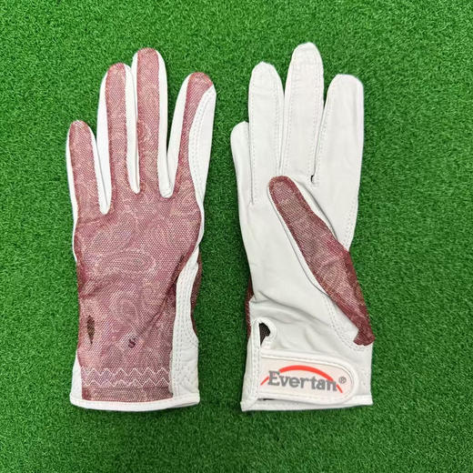 外贸原单Evertan 女款网纱高尔夫手套，手背网纱，掌心羊皮
特价不退换
断码清仓只有S
适合手瘦手小的
差不多17-18的样子
七个色，特价💰49一副包邮 商品图3