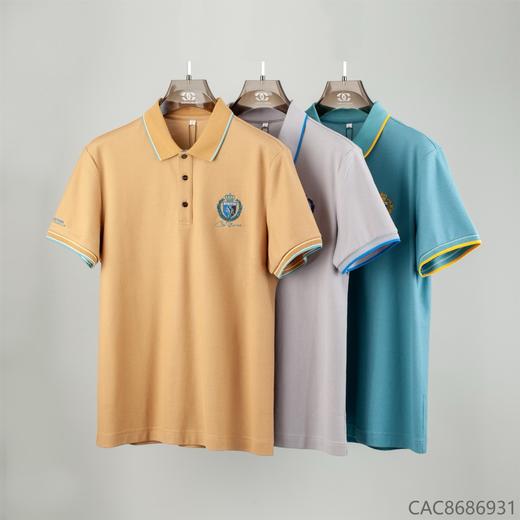 纯棉夏季男士短袖polo衫休闲宽松翻领时尚刺绣男POLO衫   XLM-CAC8686931* 商品图0