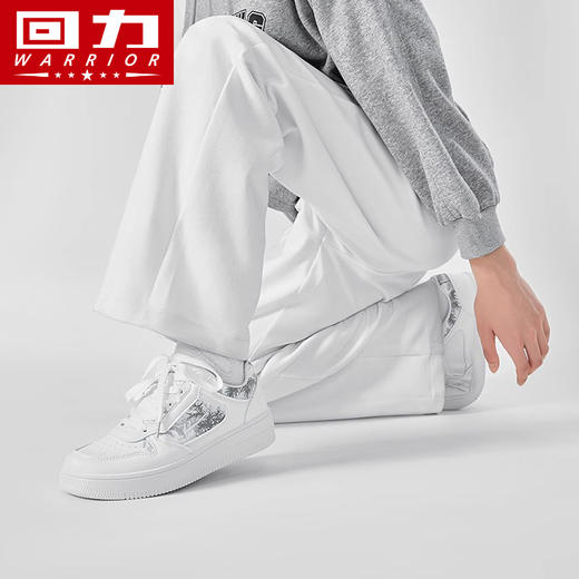 回力2025新款男鞋春季水墨画板鞋开车鞋百搭休闲男款白色运动鞋x 商品图3