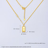 【限时克减150元】足金999.9 【精品】空心AB项链暴富小金条小金砖调节套链(TL00651-02)预售产品下单后不退款不退货不换货不补差价 商品缩略图5