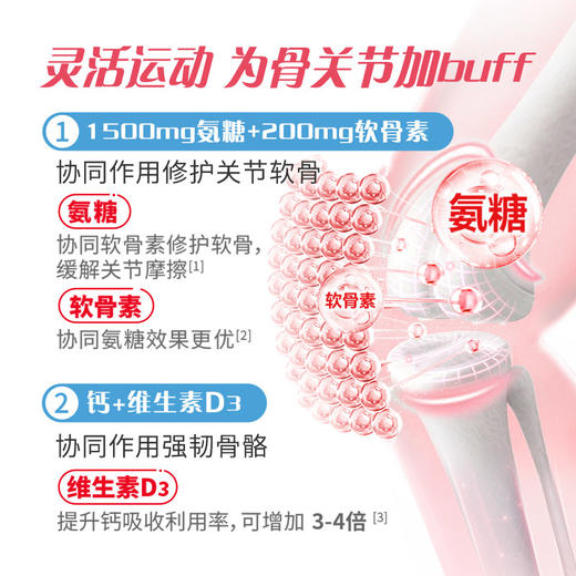 MoveFree7合1氨糖软骨素女士定制氨糖120粒养护关节 商品图2