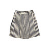 谜底条纹A字型短裤女士2025夏季新品百搭宽松高腰裤子25BMK5002 商品缩略图4