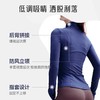 跃牌【轻匀系列】lulu高领运动外套拼接修身显瘦瑜伽上衣裸感带指套加厚健身服WT42007 商品缩略图2