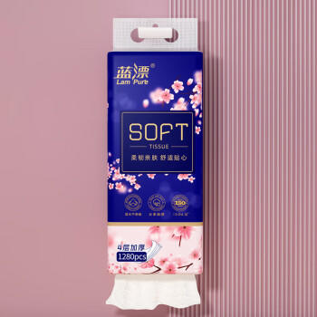 蓝漂挂抽 悬挂式4层320抽*5提抽取卫生纸巾加厚大包抽纸源头直发包邮 /家庭清洁/纸品 /清洁纸品 /抽纸 商品图6