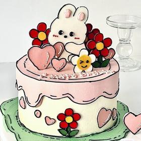 ［二次元小花花蛋糕］