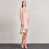R1AGG6115WP40 La Koradior 拉珂蒂连衣裙女修身粉色无袖立体刺绣礼服【100%羊毛】 商品缩略图2
