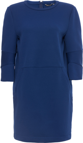 A1143480601  玛丝菲尔Marisfrolg Marisfrolg/玛丝菲尔 简约时尚圆领七分袖连衣裙