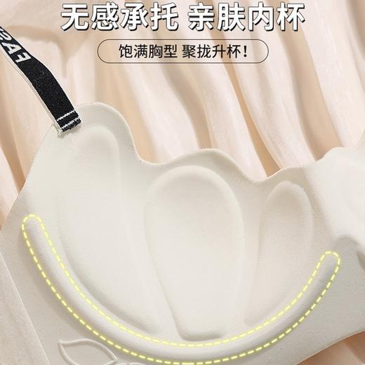 【聚拢显大❗️提拉漫画胸内衣】反重力立体圆球杯，穿出圆圆蜜桃胸！夏季薄款无钢圈软支撑文胸罩美背女小胸款 商品图3