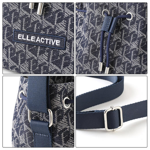 ELLE Active新款斜挎包女士大容量包包印花出行单肩包背包 商品图5