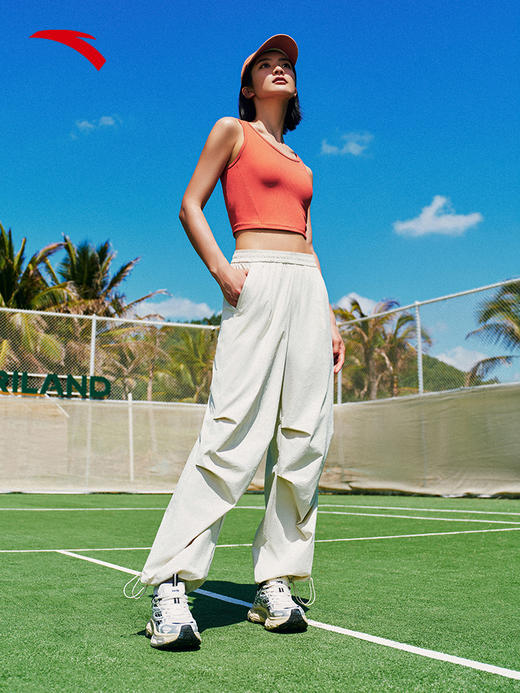 【M/2XL断码】安踏冰丝伞兵裤丨直筒工装裤女新款潮流宽松休闲长裤子162527505【无货退款】 商品图3