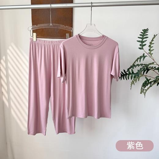 雀说新款短袖睡衣女居家睡衣 莫代尔薄款女可外穿夏天家居服AL110014 商品图8