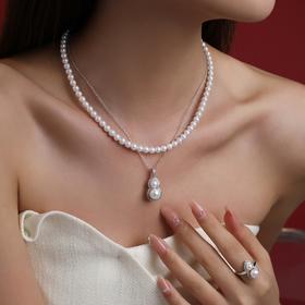 上新了故宫“福禄双全好运发生”珍珠套装 | 项链+耳钉+戒指，天然珍珠材质