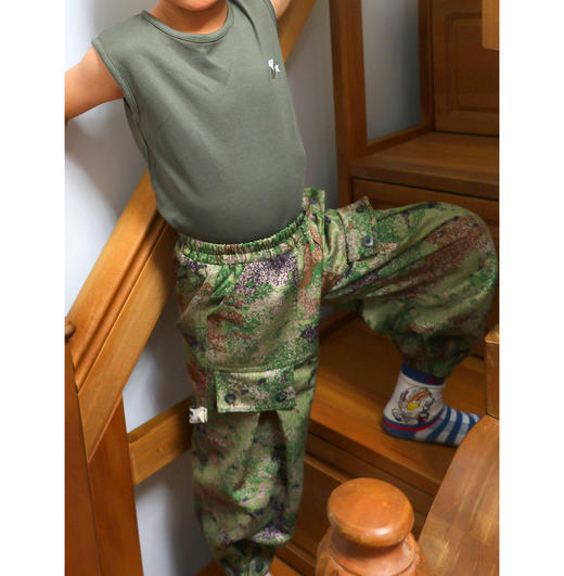 《追风少年》男女童九分工装裤  柔软面料  吸湿透气  宽松版型  自由活动（建议偏大一码拍） 商品图3