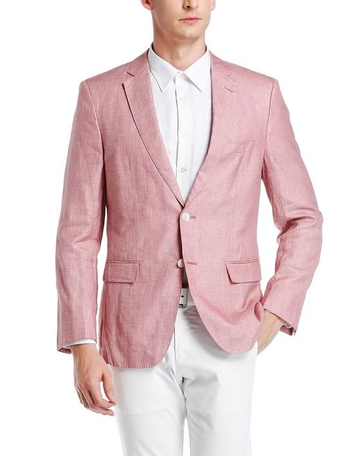 4021408001266 雨果博斯HUGO BOSS BOSSSelection粉红色风度潮流长袖外套 商品图0