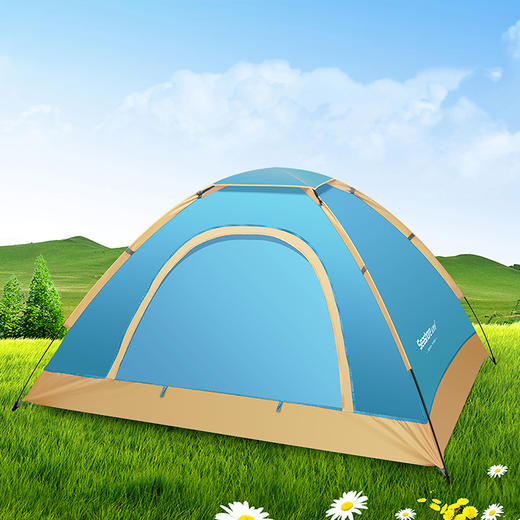 纵贯线双人手抛帐篷ZP-18 商品图0