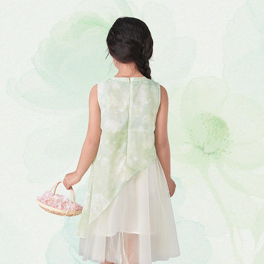 笛莎Deesha观山见女童连衣裙2025夏季女童连衣裙 商品图6