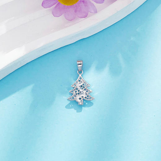【限时8.8折】【线上铂金馆】PT950 【国际铂金协会】铂金空心许愿树圣诞树吊坠(ACPTDZ00045)(预售4-7天发货，一经下单不支持退款) 商品图1