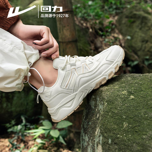 回力女鞋加绒登山鞋2024秋季徒步新款百搭防水鞋户外运动鞋子女款 商品图1