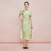 QF854斯尔丽25夏季新款改良奥黛旗袍款水墨印染精致流苏吊坠A型连衣裙 商品缩略图3