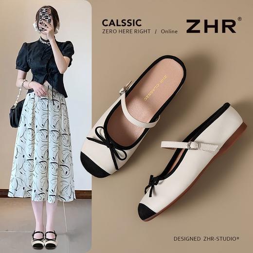 ZHR则则真皮包头拖鞋2025新款内增高时尚外穿拖鞋气质通勤单鞋女 商品图5