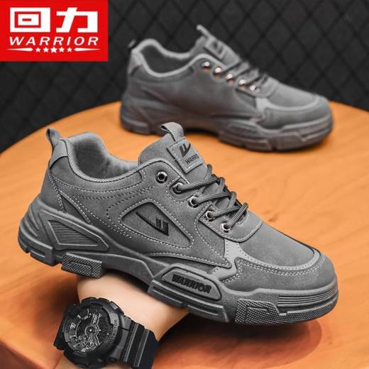 回力男鞋低帮工装鞋秋冬新款户外登山马丁靴工地加绒运动鞋劳保鞋 商品图2