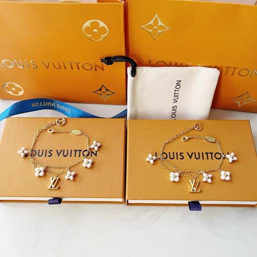 D050631双层链条设计花卉四叶草树脂双层手链 商品图8