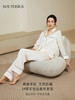 【暖妈同款】19姆米重磅桑蚕丝撞色家居服 | SOUTHSILK 南方丝巢 女士睡衣奢华简约宽松女款长袖长裤套装（SM001） 商品缩略图6