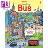 【中商原版】轨道汽车 纸版书 Wind-up Bus 英文原版 儿童活动与玩具书 益智游戏 进口童书 地板书 配一部小巴士车 3岁以上 商品缩略图1