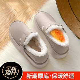 回力雪地靴女款2024新款冬季勃肯鞋女加绒保暖毛毛棉鞋秋冬短靴女