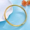 【限时克减150元】足金999 #复古风 5G黄金空心油亮光面泥鳅背素圈光圈固口手镯（面宽约5.6-6mm）(BE5GSZ00008)（预售产品下单后不退款不退货不换货不补差价） 商品缩略图2