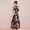 QF831斯尔丽2025夏季新款浪漫分割印花收腰放摆显高显瘦连衣裙 商品缩略图1